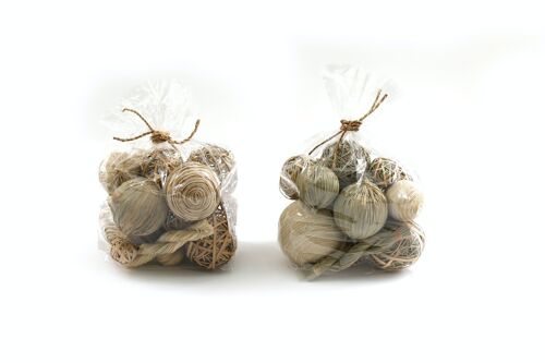 Natural Fibres Small Decorative Balls