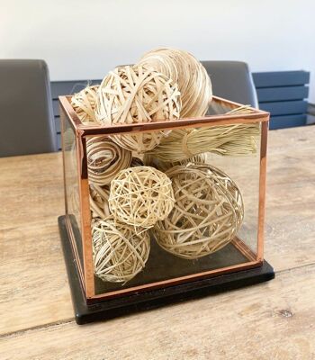 Petites boules décoratives en fibres naturelles 3
