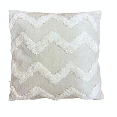 Coussin éparpillé capitonné Chevron