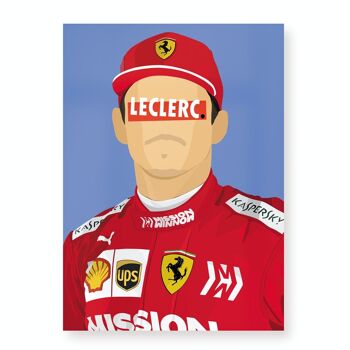 Affiche Charles Leclerc - 30X40 cm 1