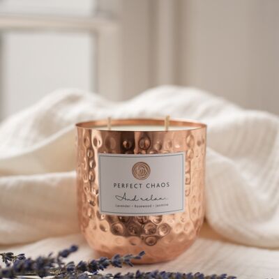 Copper pot Candle - Lavender Rosewood and Jasmine 440g