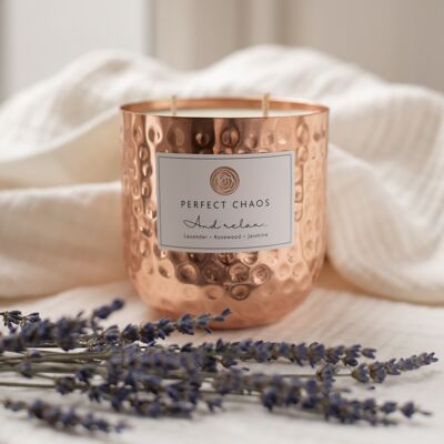 Copper pot Candle - Lavender Rosewood and Jasmine 440g