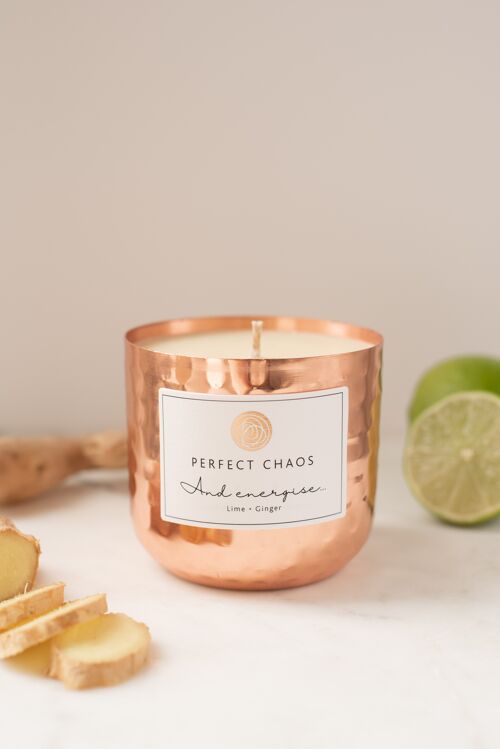 Copper pot Candle - Lime and Ginger 250g