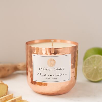 Copper pot Candle - Lime and Ginger 250g