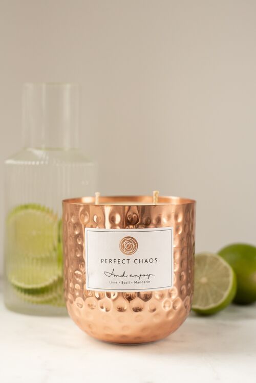 Copper Pot Candle - Lime , Basil and Mandarin 440g