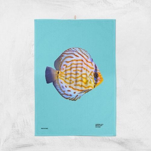 Torchon de cuisine en coton poisson