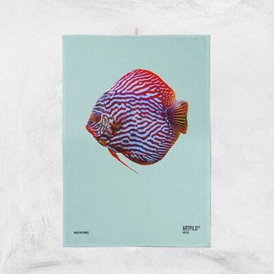 Kitchen towel, fish, 100% cotton, Mister red model