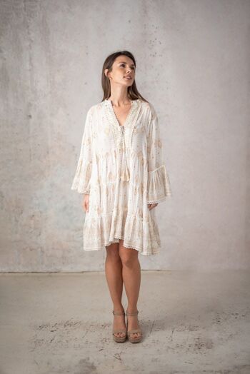 ROBE JOANNA écru 1