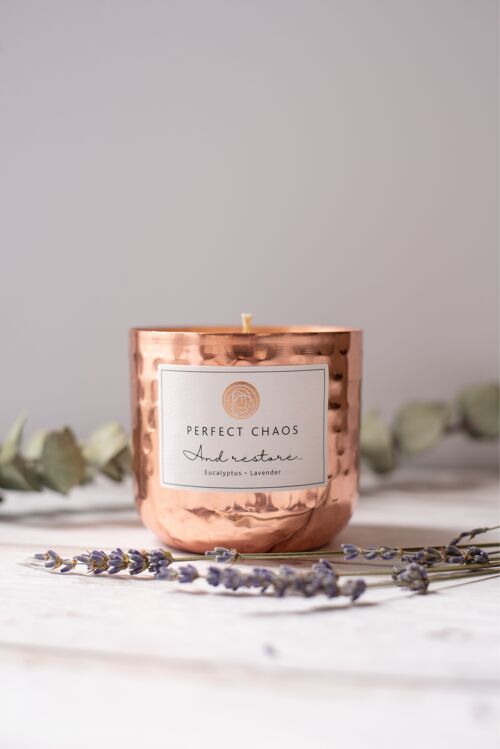 Copper Pot Candle - Lavender and Eucalyptus 250g