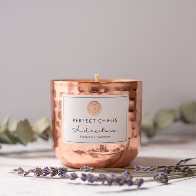 Copper Pot Candle - Lavender and Eucalyptus 250g