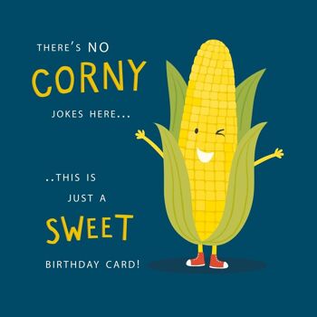 Carte d'anniversaire corny au maïs doux 3