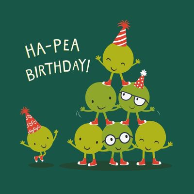 Happy Birthday Humour Peas Card