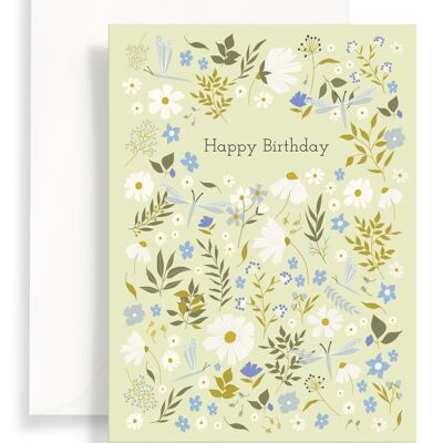 Daisies and Dragonflies Birthday-