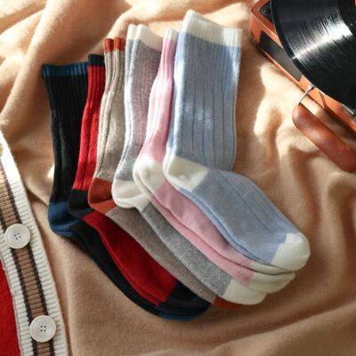 Chaussettes en laine mérinos Klue | Collection BANDES | 36-40