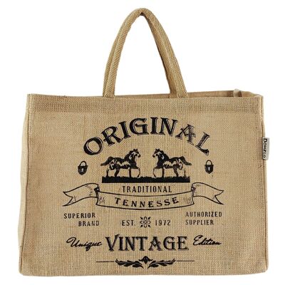 Grand sac en jute sac à provisions sac à main végétalien panier à provisions sac en jute sac en jute