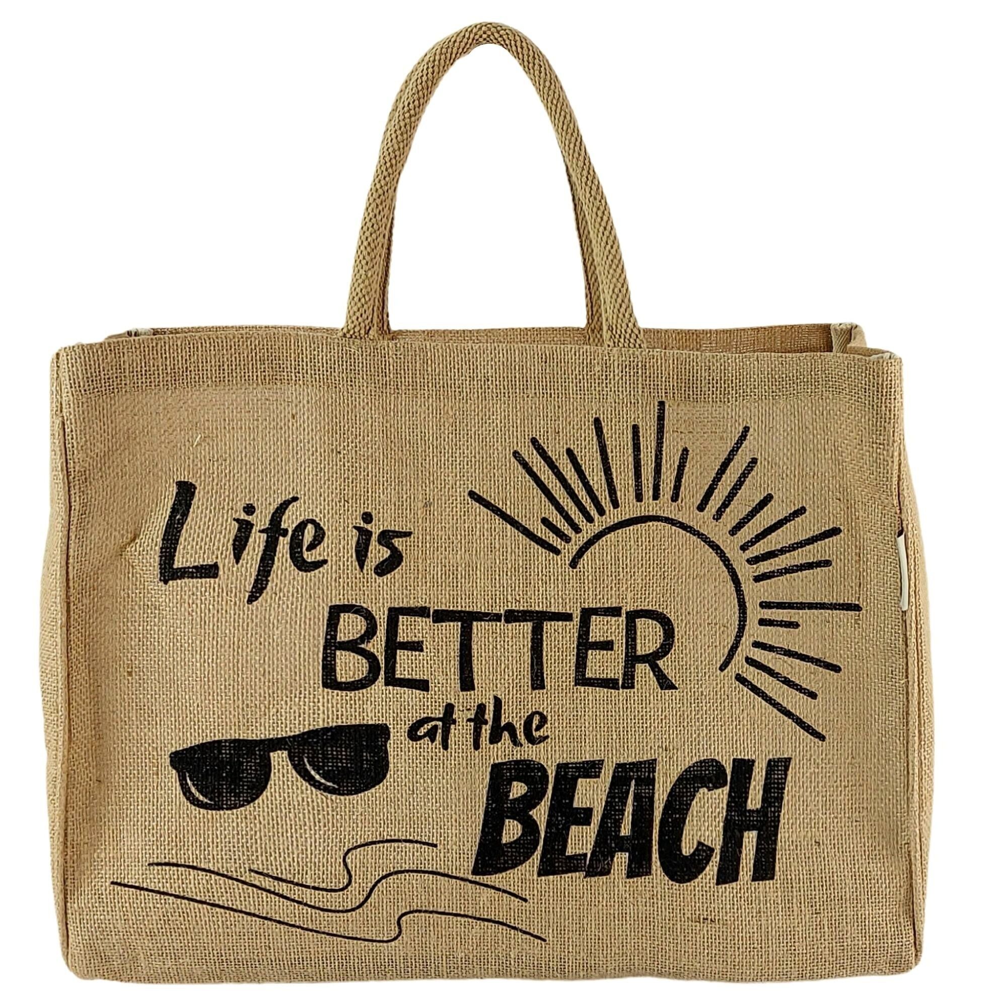 Große Jute Tasche Einkaufstasche vegane Handtasche Einkaufskorb Jutetasche Jutebeutel