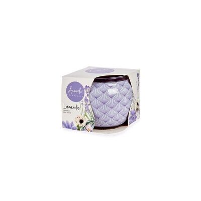 3 scented candles in glass - lavender