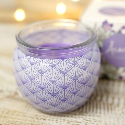 3 Velas perfumadas en vaso - lavanda