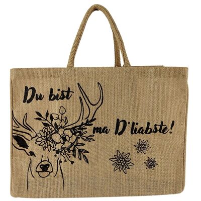 Borsa grande in juta shopping bag vegana borsa shopping bag in juta borsa in juta
