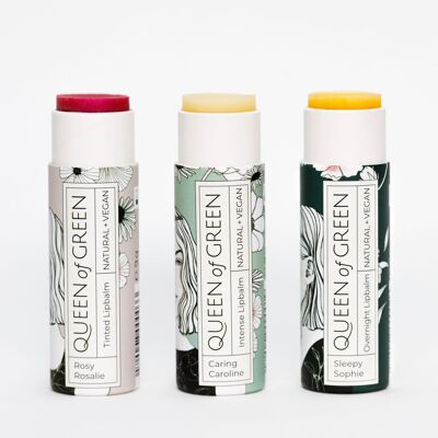 Lip care trio - ideal for day, night and delicate tint