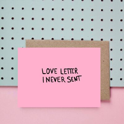 Postal *Carta de amor*