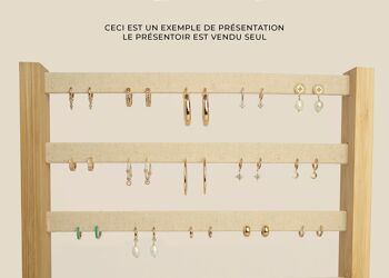 Présentoir pour mini créoles / créoles / boucles d'oreilles 3