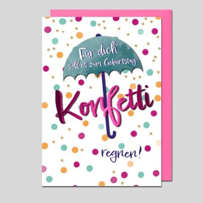 Biglietto d'auguri CONFETTI