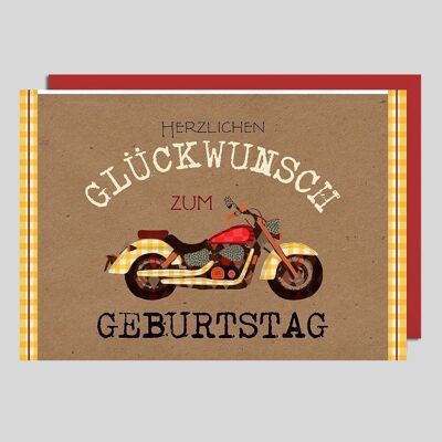 Geburtstagskarte MOTORRAD