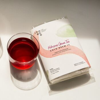 Cold Brew It - Thé vert à l'hibiscus - Mélange de tisanes biologiques 1