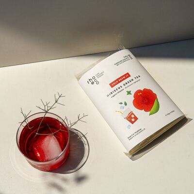 Thé vert à l'hibiscus - Infusion à froid - Infusion biologique
