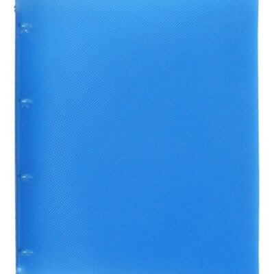 EXXO by HFP ring binder / ring binder / ring binder, A4, made of PP, with 4 round ring mechanism and self-adhesive spine label