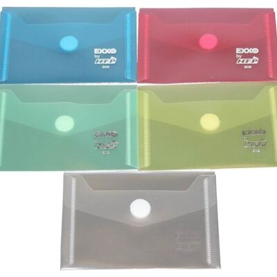Document pockets, folders, A7 landscape pockets - document folder with flap and Velcro fastener