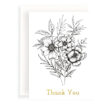 Floral Bouquet Thank You-