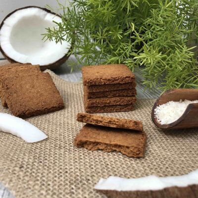 🥥Deliziosi biscotti vegani al cocco biologico senza glutine né lattosio - 100 g (~17 biscotti)