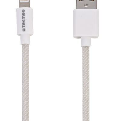 Cable TEKMEE 1M RAYO/USB FISHNET