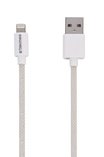 TEKMEE cable  1 M LIGHTNING/USB FISHNET 2