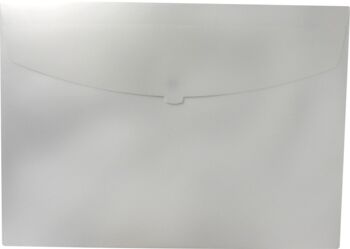EXXO by HFP Action Wallet - Chemise de collection de sacs à documents haut de gamme A2 paysage avec velcro en opaque 10
