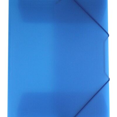 EXXO by HFP corner stretcher / elastic folder / collection folder, A4, made of PP, with 30mm filling height, with elastic band and 3 flaps in the back cover