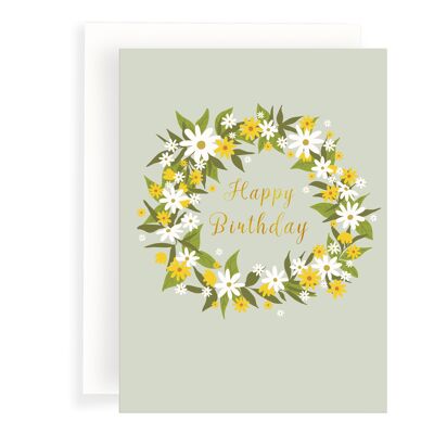 Daisy Wreath Birthday-