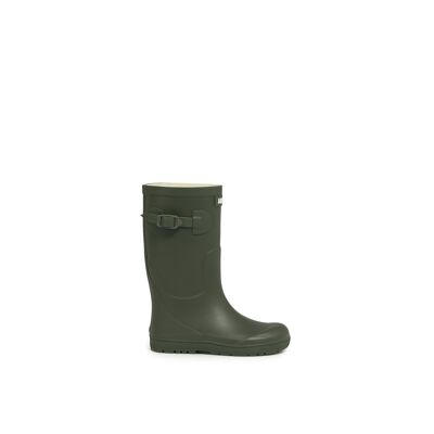 Botte de pluie enfant WOODY-POP 2 - kaki - Taille 19 à 38