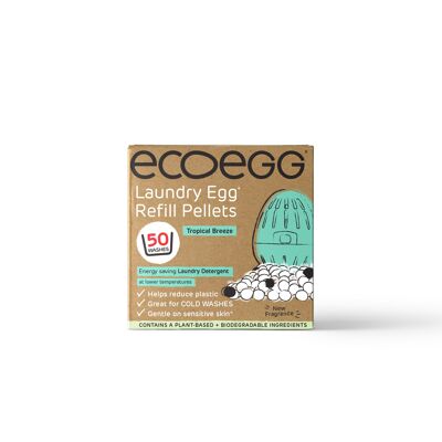 Ecoegg Lavandería ecológica Recambios de huevos Tropical Breeze 50 lavados