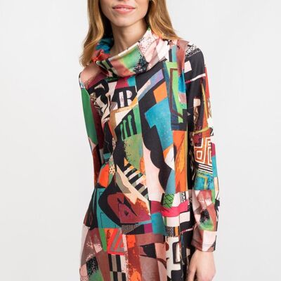 Multicolored women's DRESS - BIEL