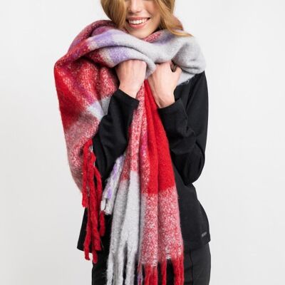 SCARF woman red white - REDDITT