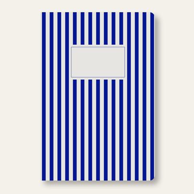 Notebook stripes navy blue