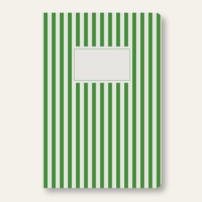 Cuaderno rayas verde