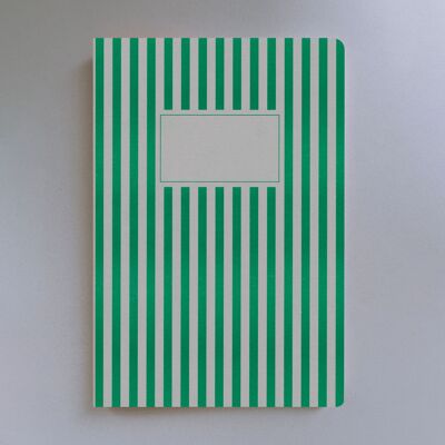 Quaderno Risography – Righe – Verde (13 x 19 cm)