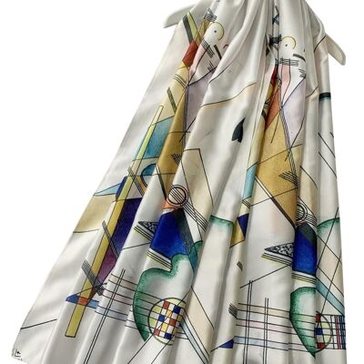 Kandinsky Abstraction Composition Painting Print Art Silk Scarf 3767 - Multi