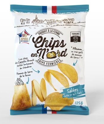 CHIPS EN N'ORD FLEUR DE SEL DE NOIRMOUTIER 125G