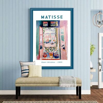 Estampe décorative d'Henri Matisse "Fenêtre ouverte 1905"