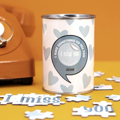 "I miss you" message puzzle